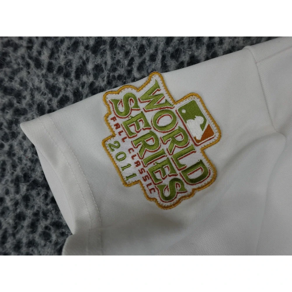 Majestic Baseball Jersey‎ Youth Large White 2011 World Series David Freese 23